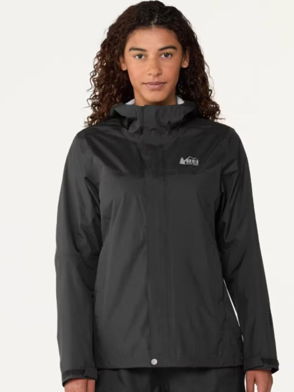 Women's REI Rainier Rainproof/Windproof lightweight Jacket - Black, SZ Sm - Picture 2 of 13